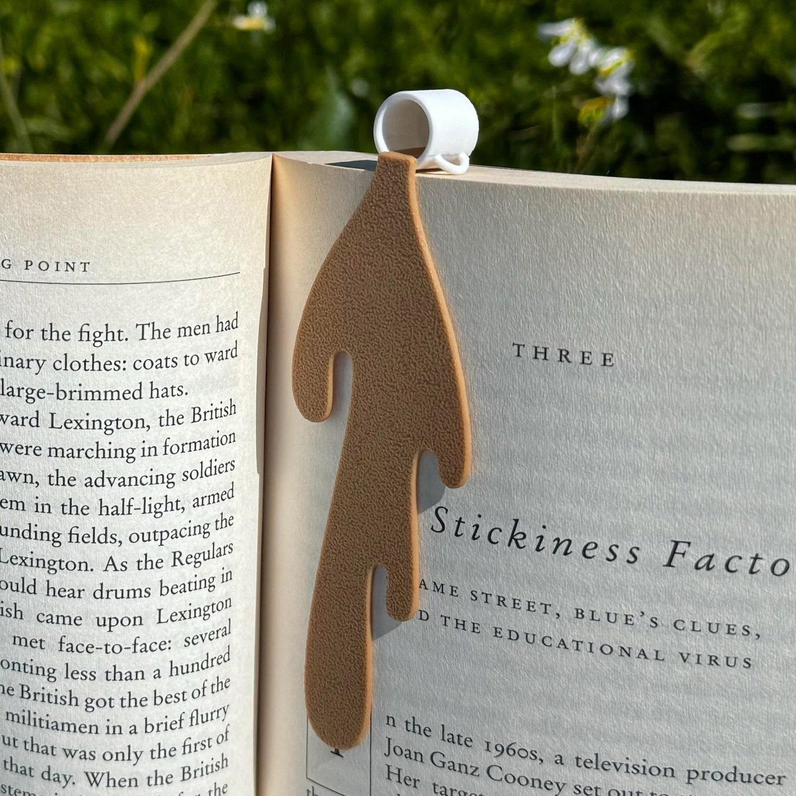 Funny Bookmark Gift Spilled Coffee Bookmark Cute Bookmarks Book Lovers Gifts for Women Men Kids Teacher Book Lovers