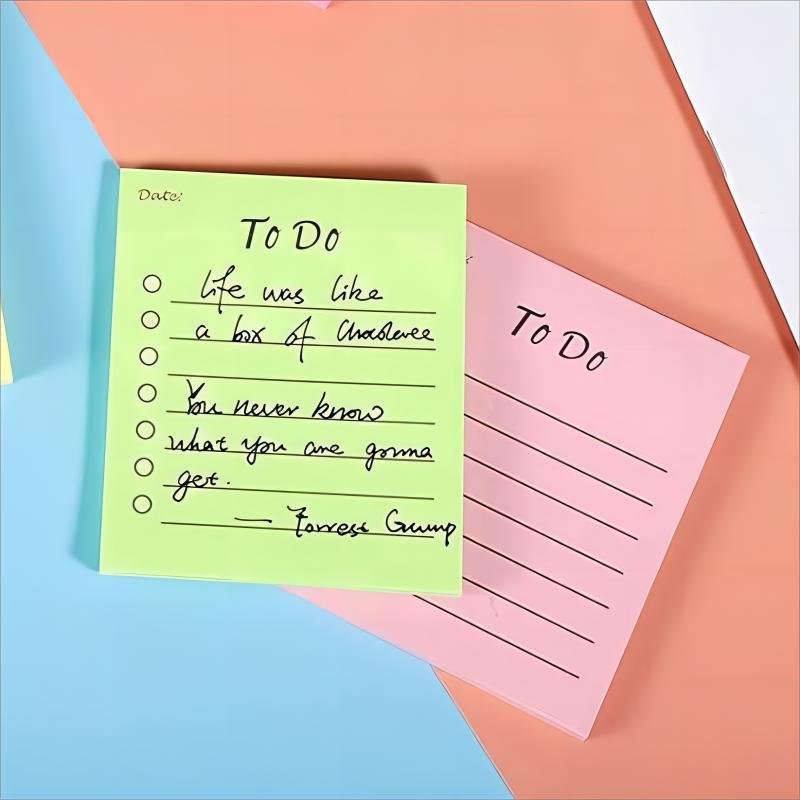 Protection Message Memo N Times Sticky Horizontal Line Note Book Post Myself It Classic Fluorescent Memo