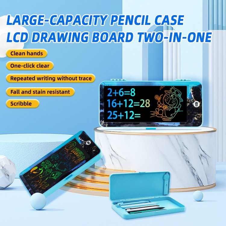 Children's Digital Writing Pads LCD Stationery Case Style Writing Board