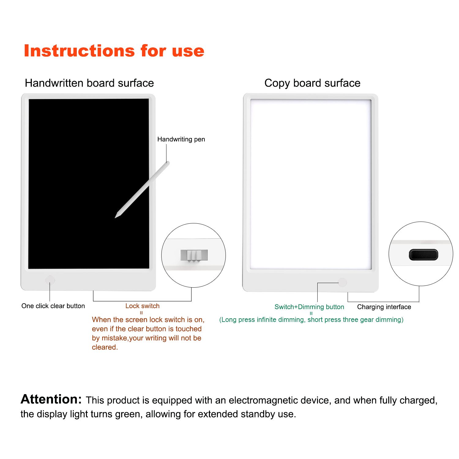 LED Copy Board Handwriting Copy All-in-one Board Acrylic Tattoo Tracing LED Light A4 LCD Written Tablet