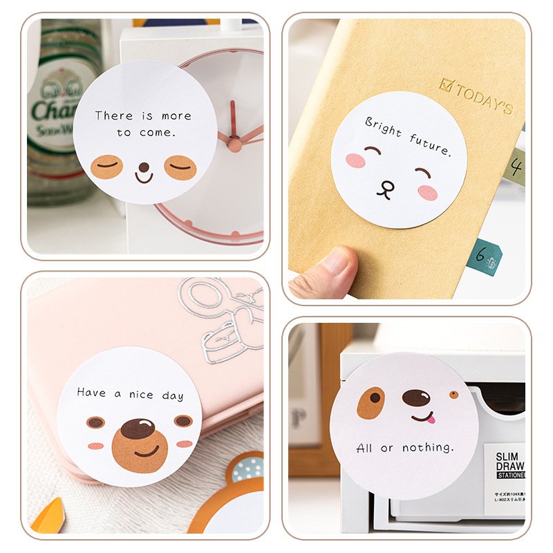 Cute cartoon vertical sticky note Ins style sticky student creative sticky note paper Girl Marking Memo