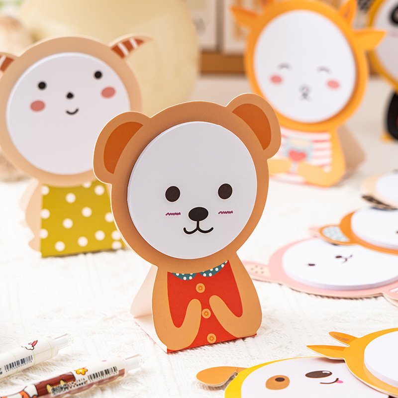 Cute cartoon vertical sticky note Ins style sticky student creative sticky note paper Girl Marking Memo