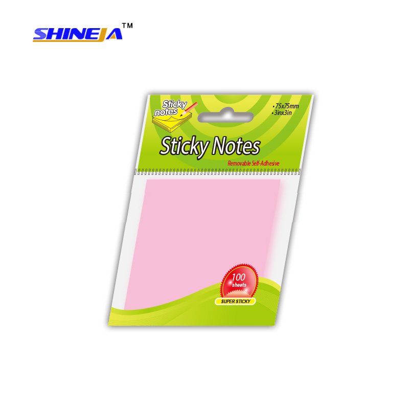 Square shaped good quality memo pad style sticky notes for school stationery