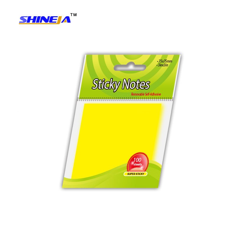 Square shaped good quality memo pad style sticky notes for school stationery