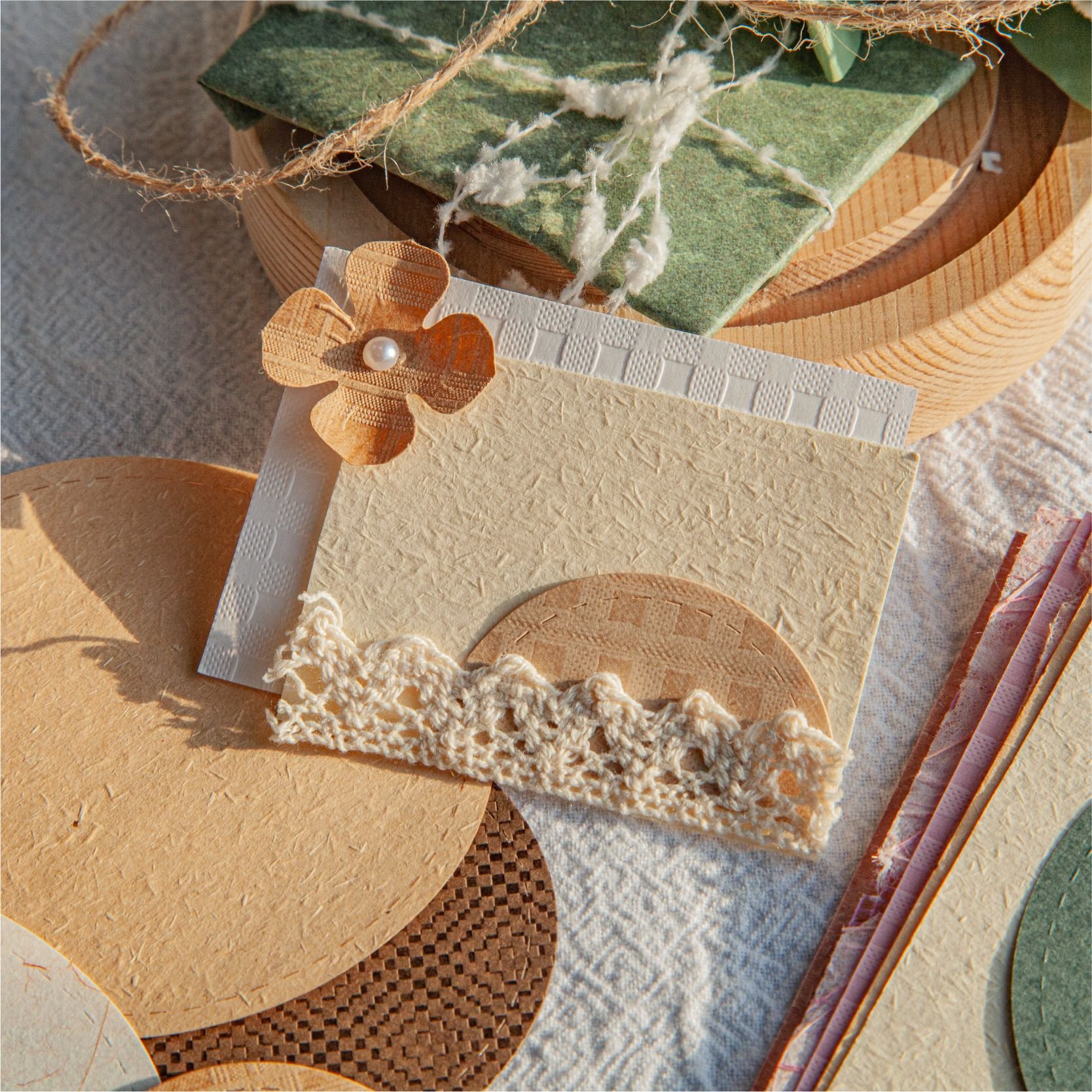 Poetry Series Round Sticky Notes Handbook DIY Decorative Collage Bottoming Vintage 4 scrapbooking supplies scrapbook paper