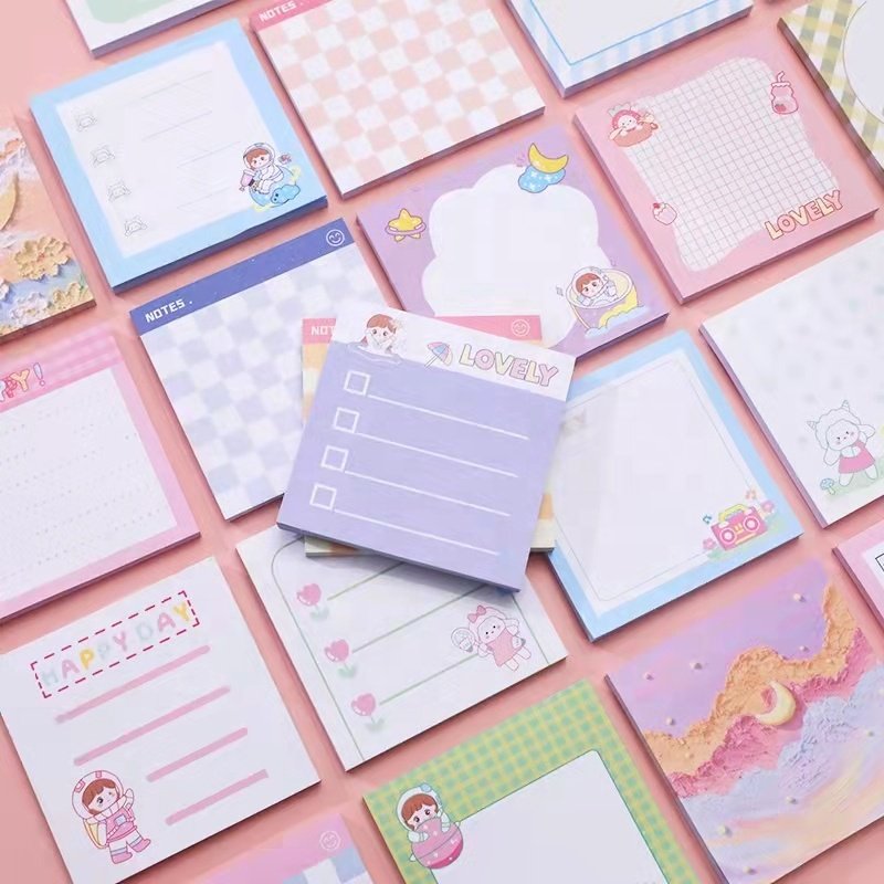 Custom Printing Paper Notepad Pads Sticky Note 7 Colors Notes Sticky Notes
