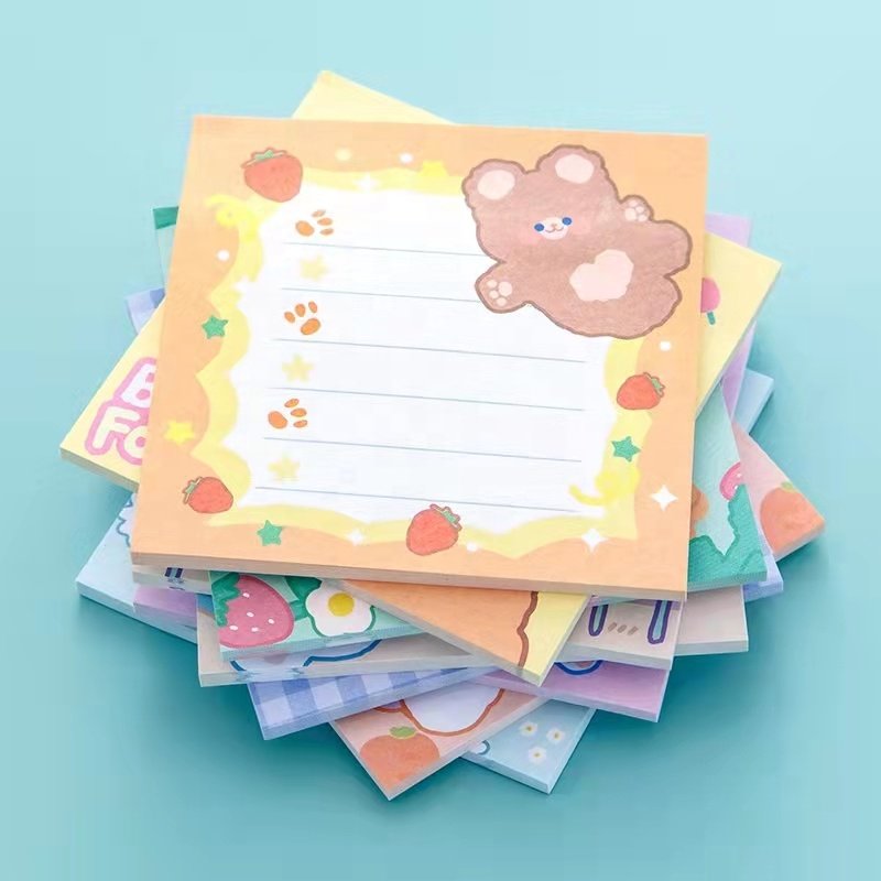 Custom Printing Paper Notepad Pads Sticky Note 7 Colors Notes Sticky Notes