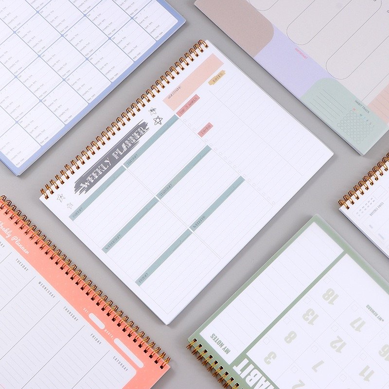Good Deals Sprial Posted It Agenda Sticky Notes To Do List Memo Pads Customized Notebook Weekly Planner Notepad