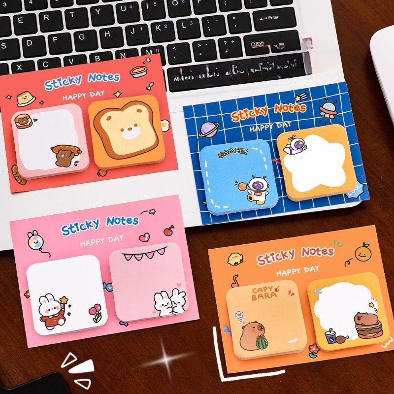 Cute Cartoon Combination Memo Pad Stationery Memo Pad Promotion Memo Pads 60 Sheets