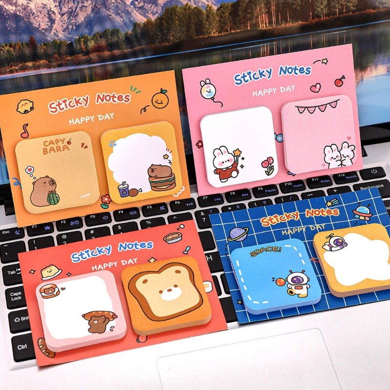 Cute Cartoon Combination Memo Pad Stationery Memo Pad Promotion Memo Pads 60 Sheets