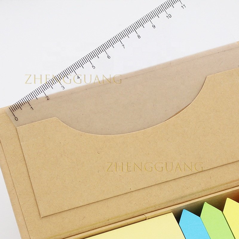 Zhengguang Colored Portable Memo Pads Note Pad Set With Pen and Ruler for School Office Sticky Note