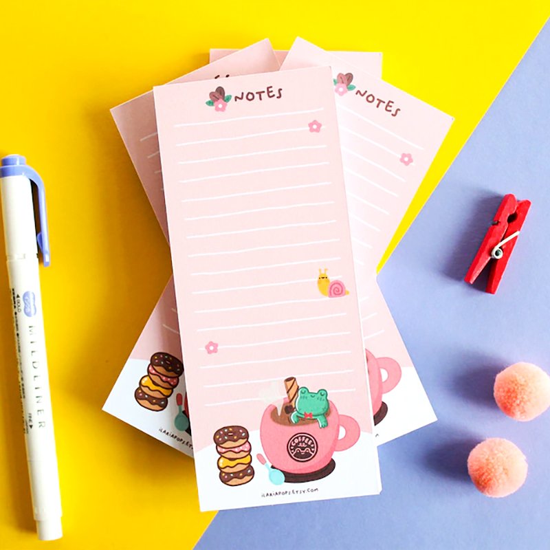 Wholesale custom cartoon colored to do list sticky note and cute memo pad for stationery
