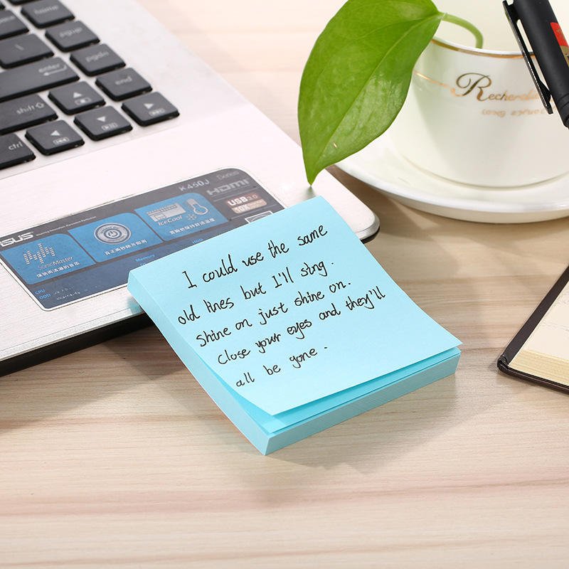 Good quality 100 sheet post offset paper full adhesive memo pad table top custom sticky notes 4x6