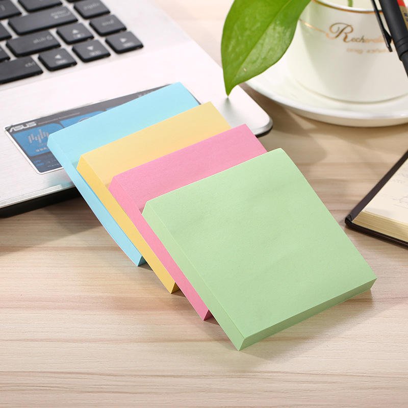 Good quality 100 sheet post offset paper full adhesive memo pad table top custom sticky notes 4x6