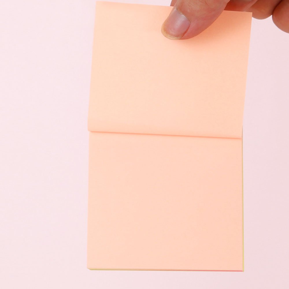 Hot selling custom high quality school supplies clear 3*3in colorful paper stationary memo pads sticky notes pads 3x3