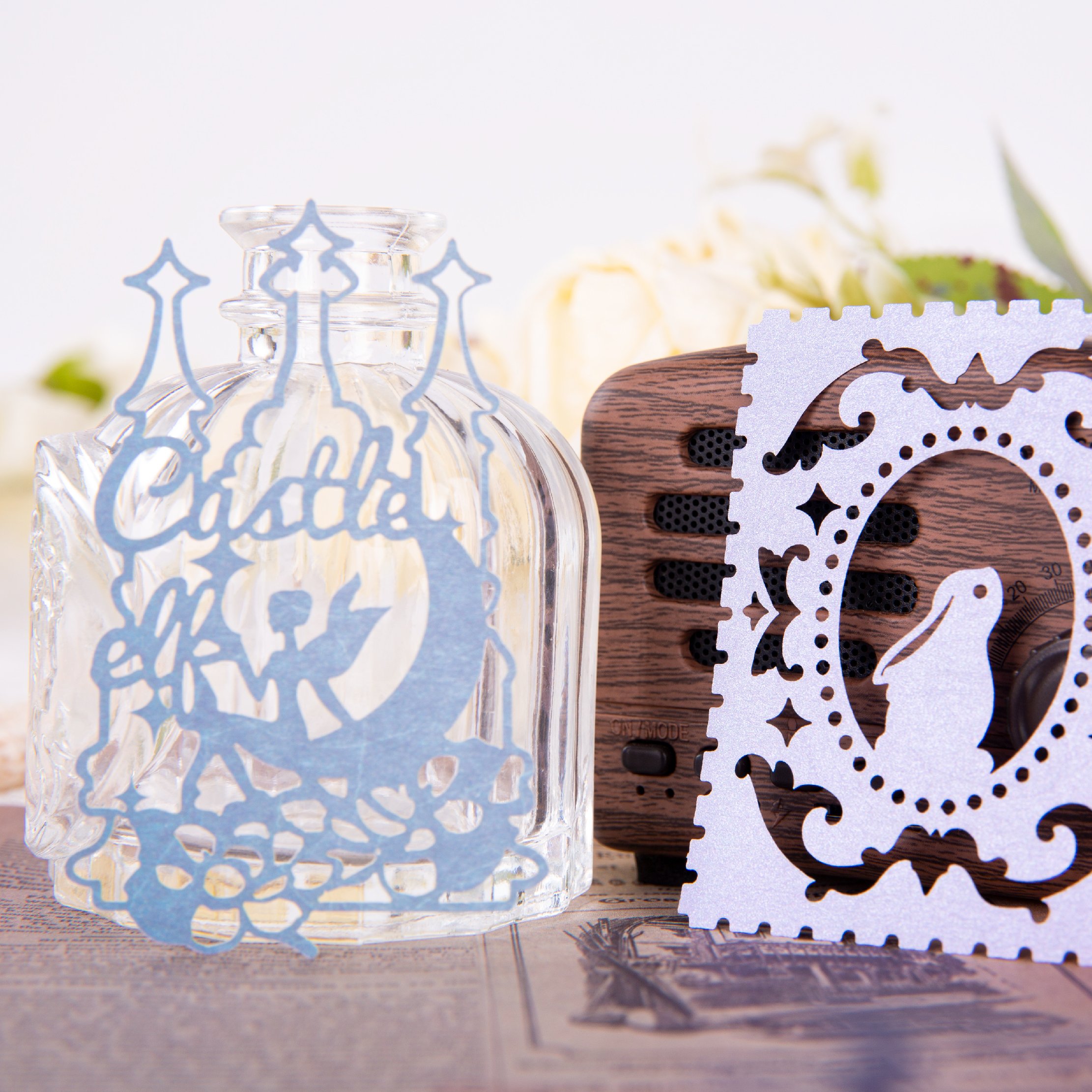 Versatile Simplicity Lace Series Memo Pads Magnetic Loose Leaf Paper Handwritten Base with Hollow Out for Stationery Office Gift