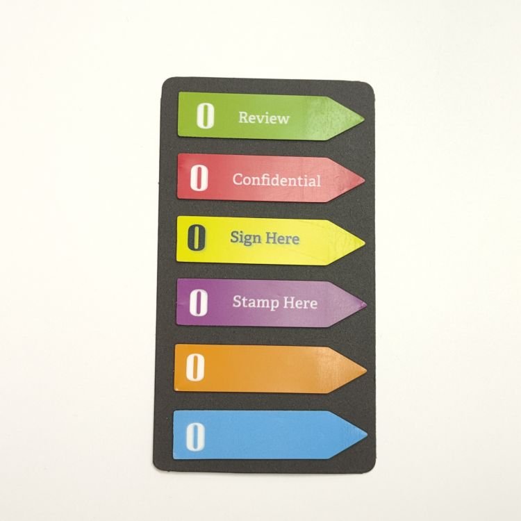 Index tabs sign flag bookmarks set index tabs neon index flag with box stationery sticky note