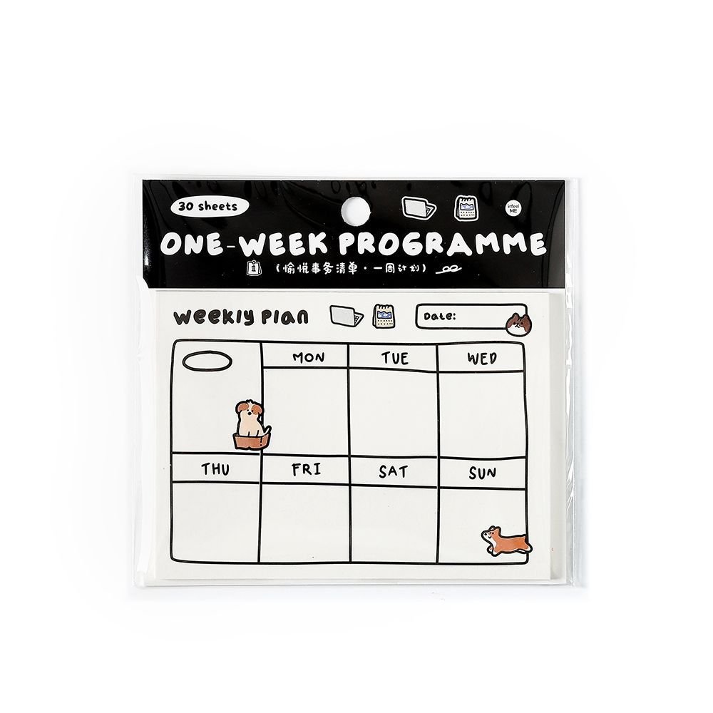 Cute animal Posted it Notes,sticky notes,Pleasure To-do List Series Schedule Weekly Planner List Notes Punch in N times