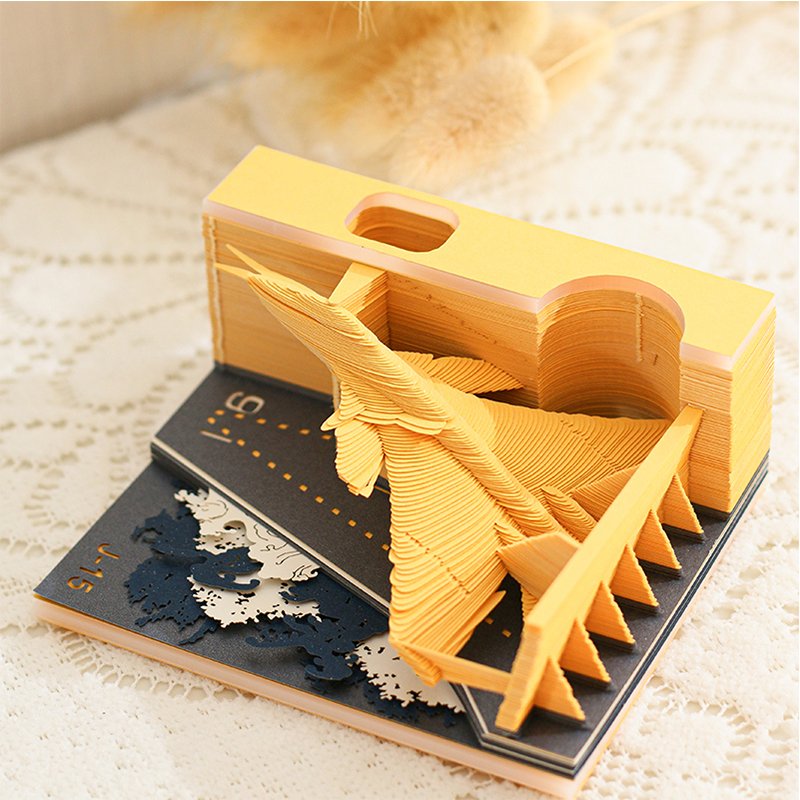 GuangAo Personalize Printing Logo Color Custom Memo Pads 3d Sticky Note