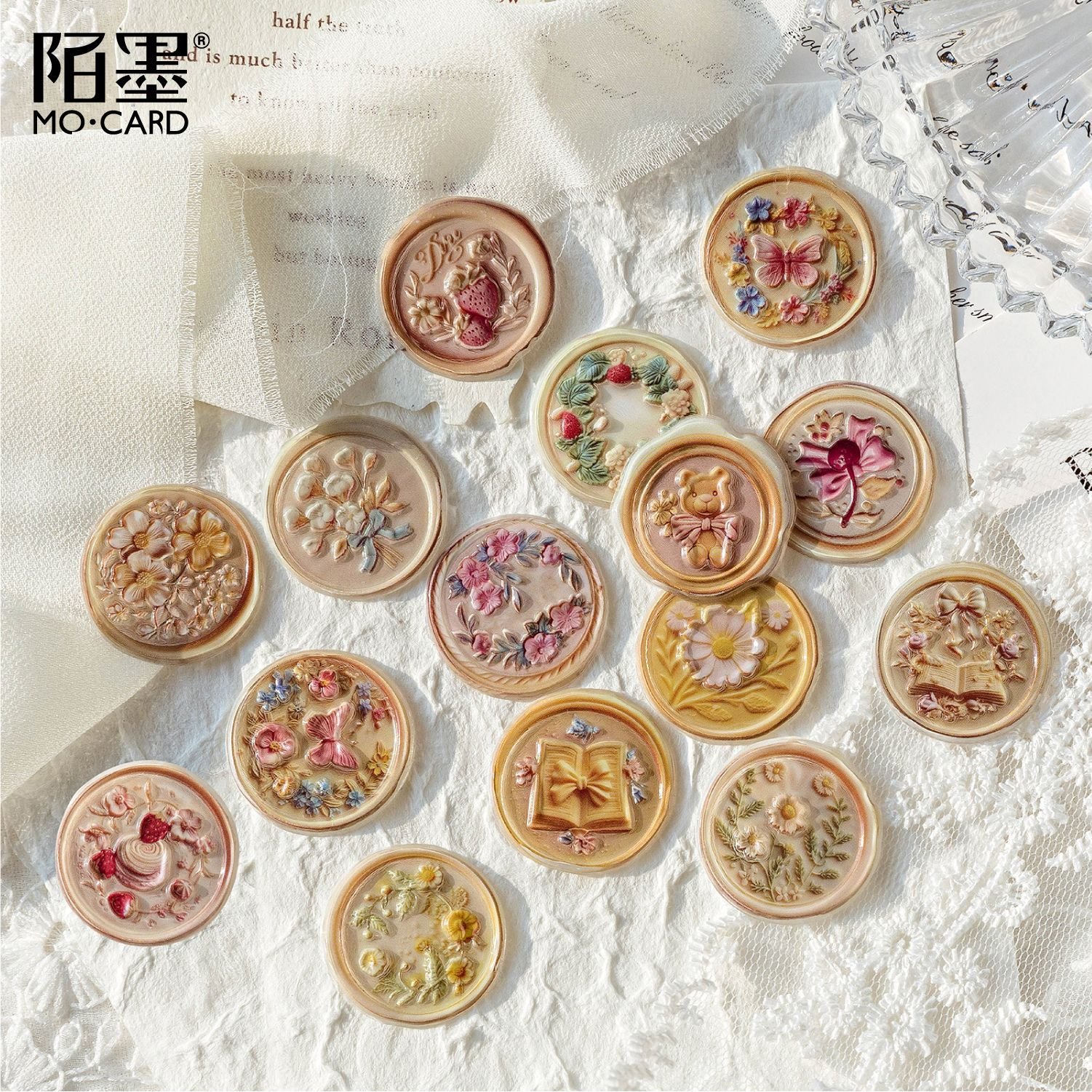 Handbook Decorative Stickers Time Box Series junk journal scrapbook stickers sticker scrapbooking