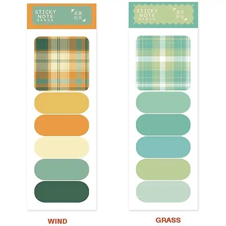 Colorful Custom Printed Cheap Self Adhesive Memo Pad Cute Portable Tear-Off Paper Set Sticky Notes