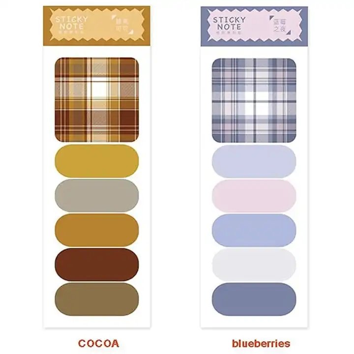 Colorful Custom Printed Cheap Self Adhesive Memo Pad Cute Portable Tear-Off Paper Set Sticky Notes