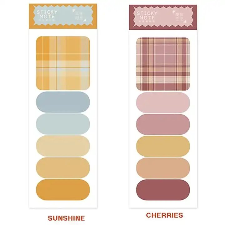 Colorful Custom Printed Cheap Self Adhesive Memo Pad Cute Portable Tear-Off Paper Set Sticky Notes