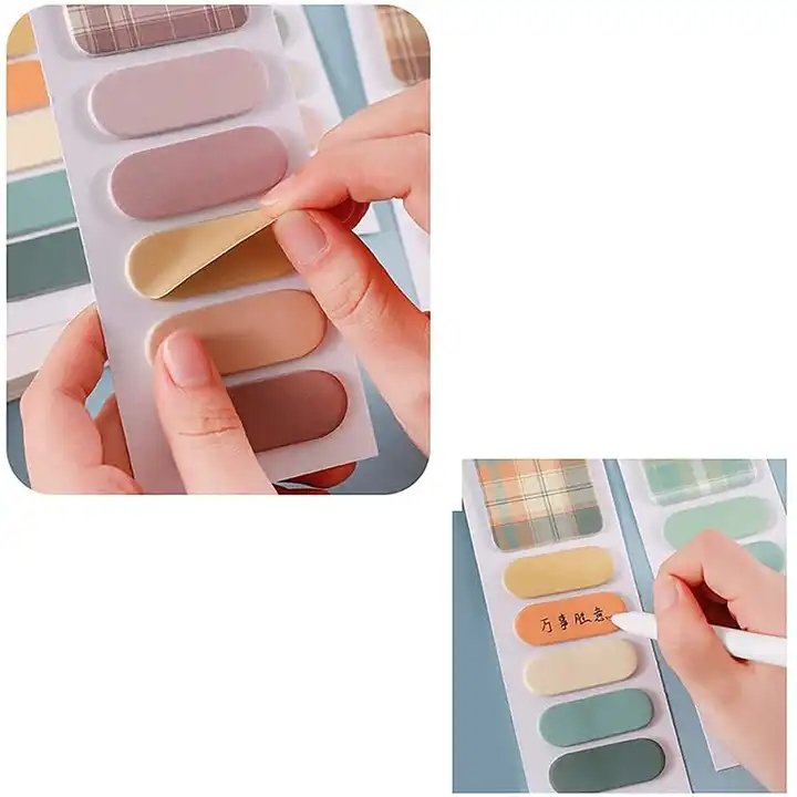 Colorful Custom Printed Cheap Self Adhesive Memo Pad Cute Portable Tear-Off Paper Set Sticky Notes