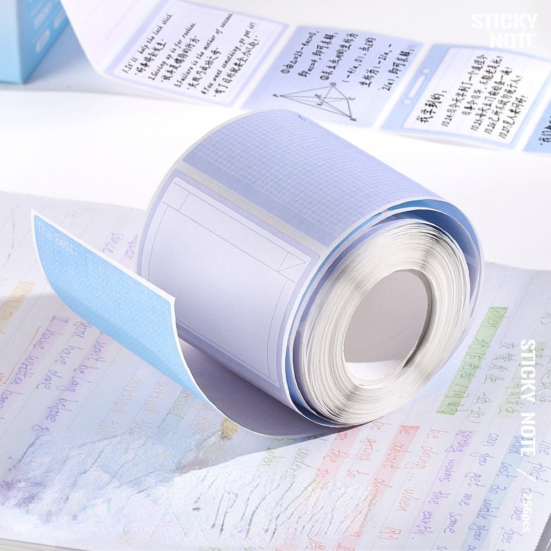 New gradient color boxed sticky notes students with full adhesive index label stickers memo pad 256 pieces