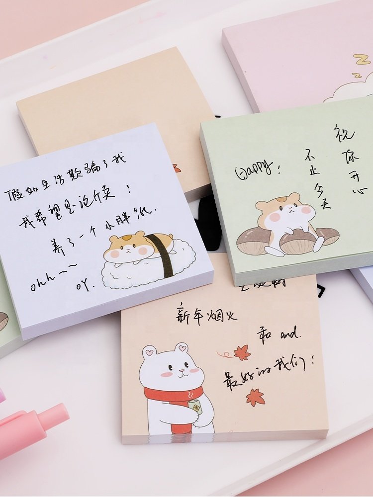 Durable Sticky Note Can Decorate Hand Ledger Book Flowers And Plants Design