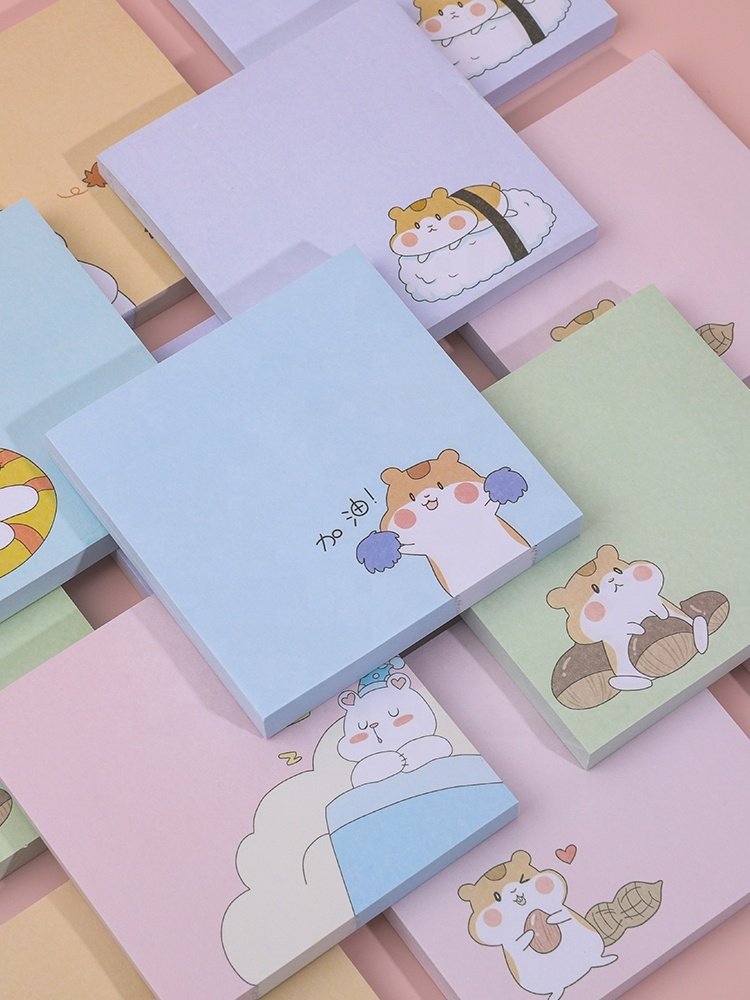 Durable Sticky Note Can Decorate Hand Ledger Book Flowers And Plants Design