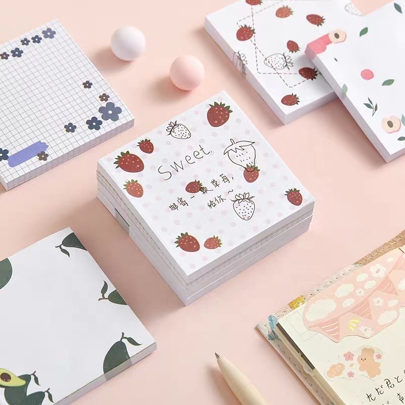 Durable Sticky Note Can Decorate Hand Ledger Book Flowers And Plants Design