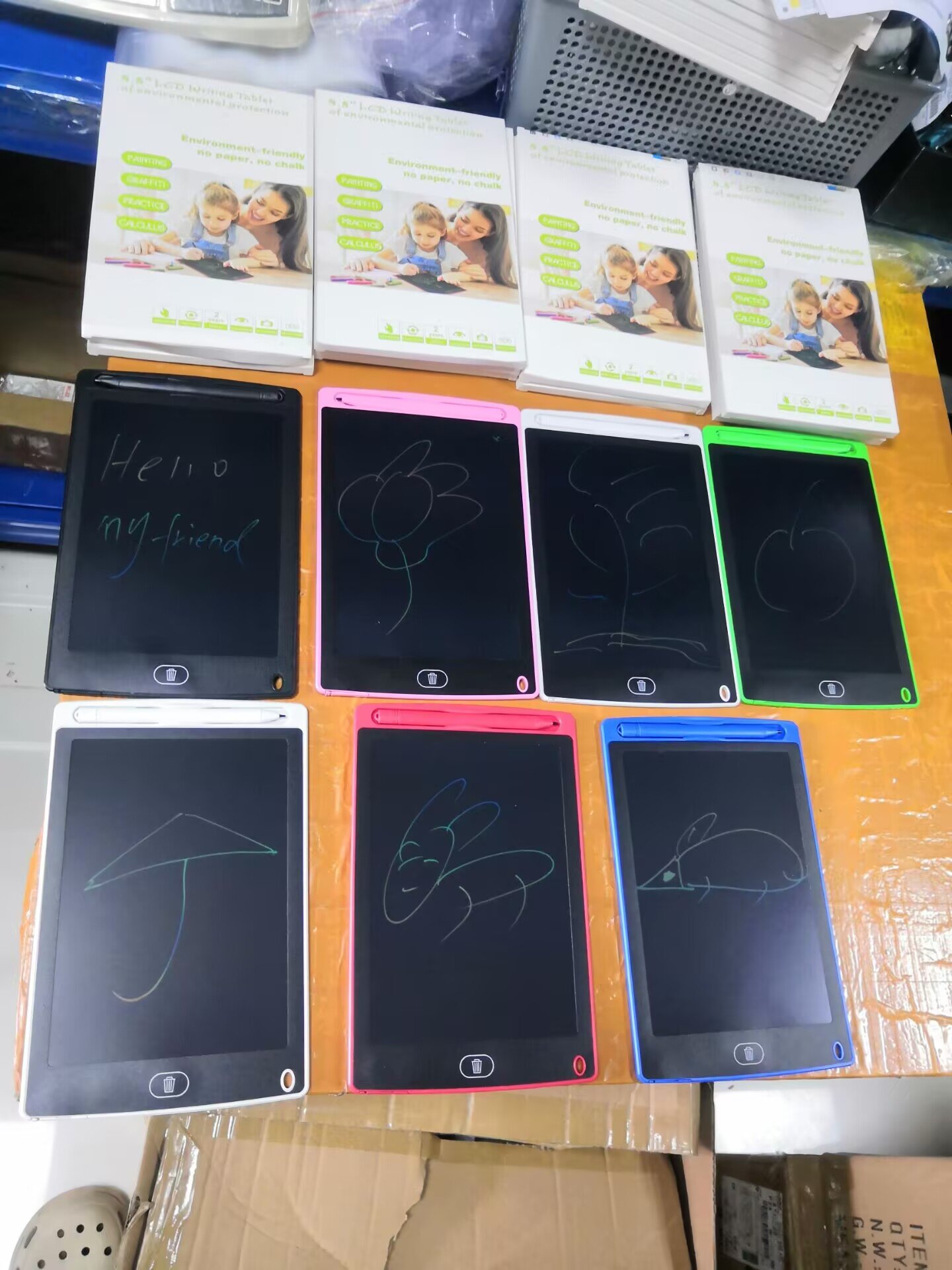 Electronic LCD Writing Tablet Kids Digital Drawing Tablet Erasable lock 8.5inch LCD Memo Draw Board Multi Color Writing Pad