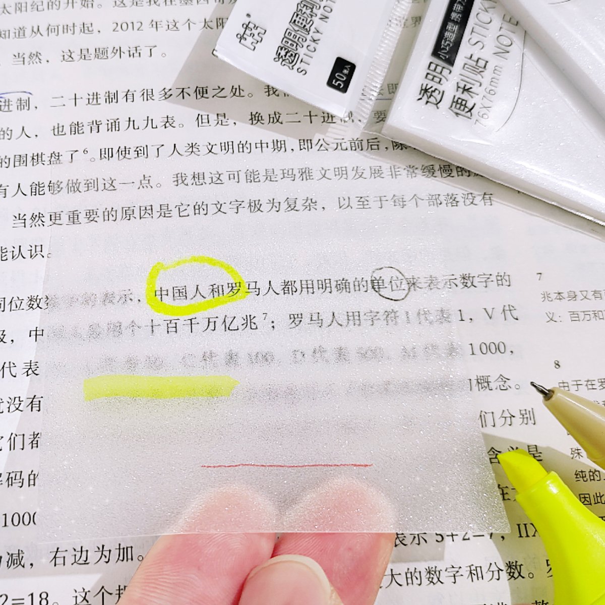 Transparent Sticky Notes Shining 3*3inch High Appearance Memo Pads Self-Adhesive Stationery School Supplies