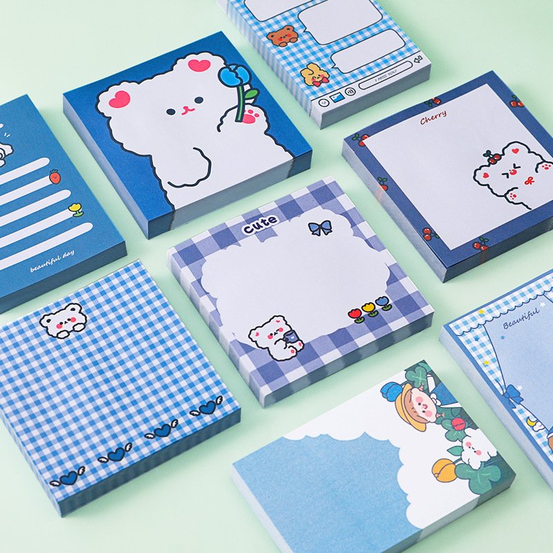 Custom shaped students office colour pattern logo processing notepad