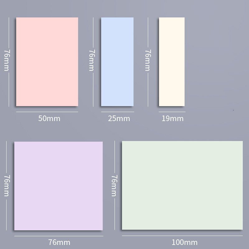 Custom Memo Pads Index Posted Sticky It Note Pads Paper Sticky Notes 3x3inch Morandi Adhesive Sticky Notes Set
