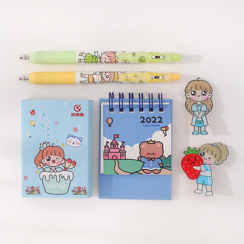 Student supplies, cute anthology, sticky notes, blind boxes, desktop ornaments, desk calendars, large sets, Sticky notes sets