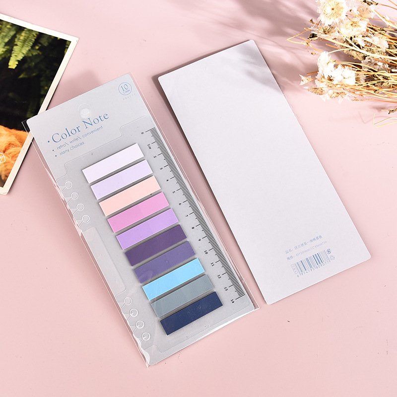 Transparent Repositionable Color Page Markers Loose Leaf Annotation Tabs for School & Drawing Book Index Tabs