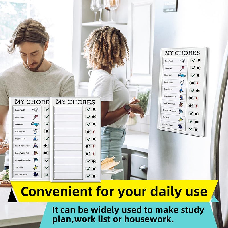 Bview Art Portable Chore Chart Memo Plastic Message Planer Board For Kids