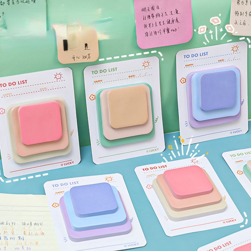 Candy cute Korean creative multi size memo pad school student self-adhesive notes pad 90 sheets/pad customize logo stationery