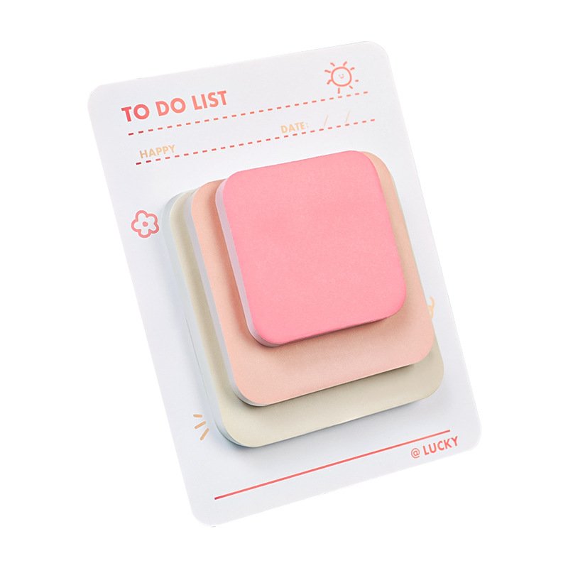 Candy cute Korean creative multi size memo pad school student self-adhesive notes pad 90 sheets/pad customize logo stationery