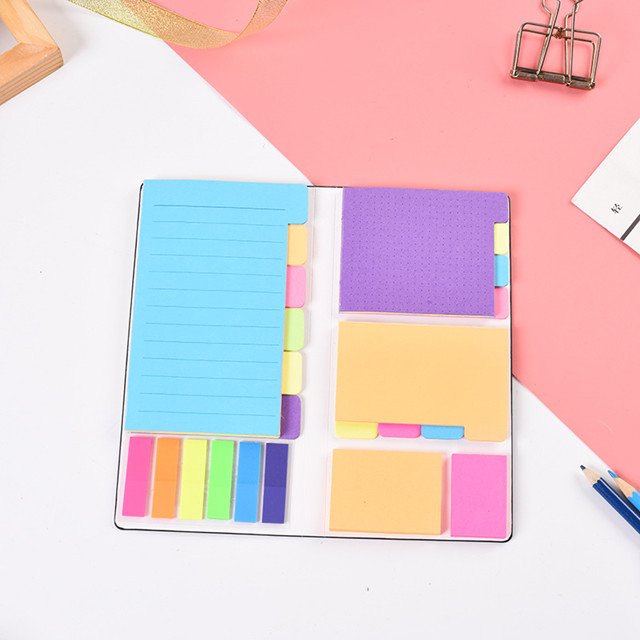 2023 Personalized Memo Pad Sticky Notes Custom Logo Memo Pad Book Set women Girls Fancy Paper Self-adhesive Sticky Notes