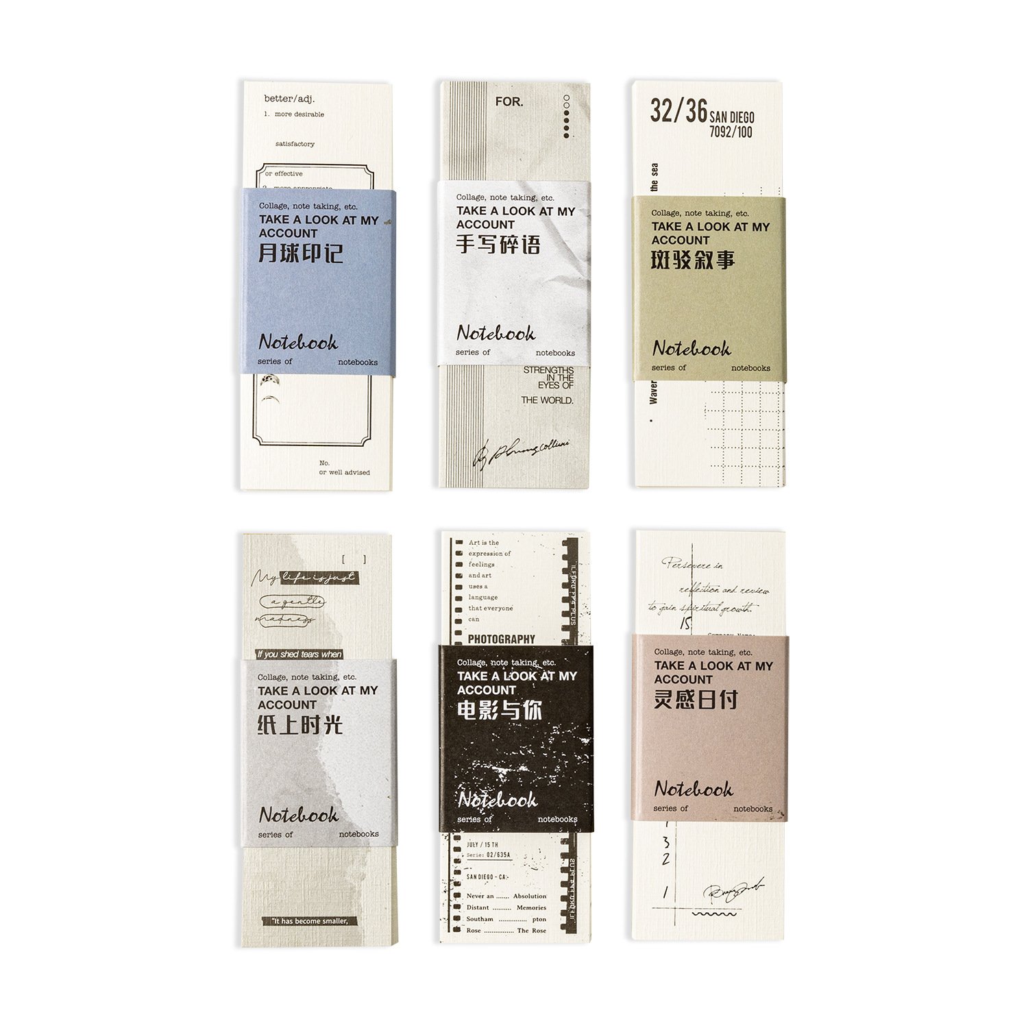 30 sheets/pack note book Check out my handbook collection Textured handbook collage material