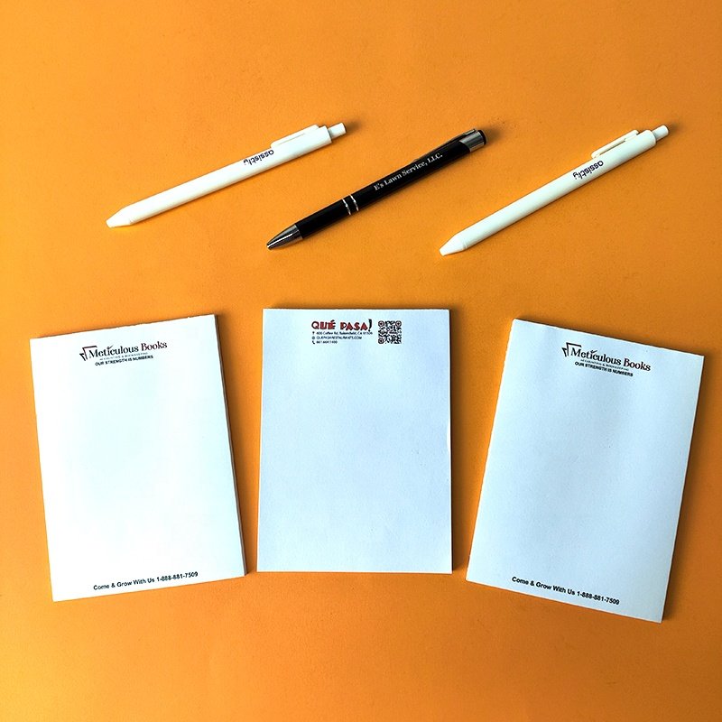 A4 A5 A6 Tear Away Customized Logo memo pad Tear Off Hotel Planner Notepad with pen for Company