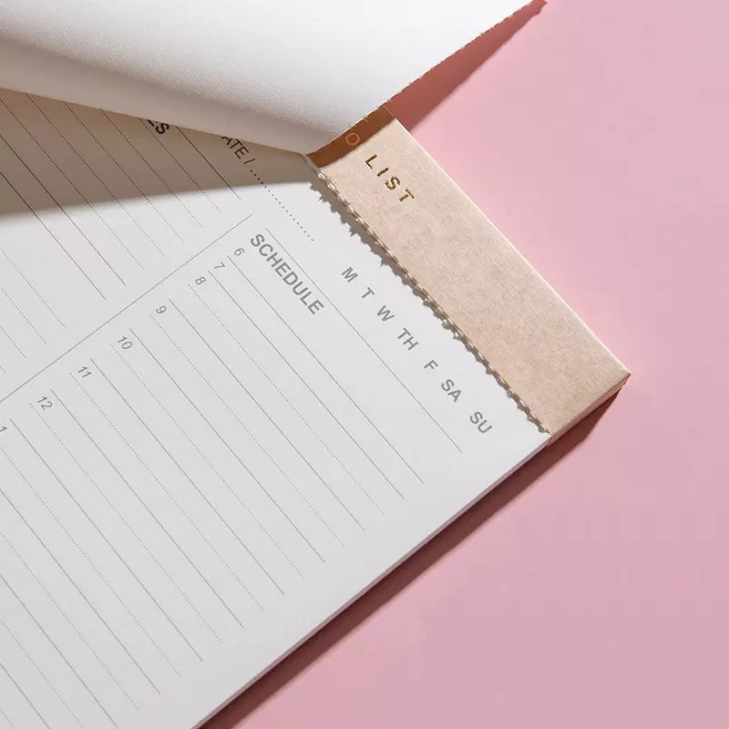 2025 Wholesale Custom Notepad Memo Pad To Do List Business Magnetic Daily A5 Tear Off Memo Note Pad