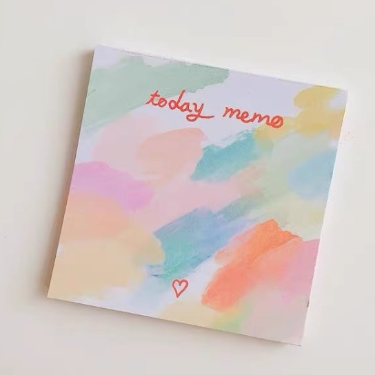 2024 Custom Logo Printed Lovely Content Planner Vintage Retro Mini Memo Pad Non-sticky Set Customised Notepads For Office