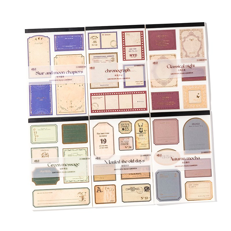 Vintage Decorative Customization Base Hand Account Stationery Scrapbooking Decoration Material Memo Stationery Paper