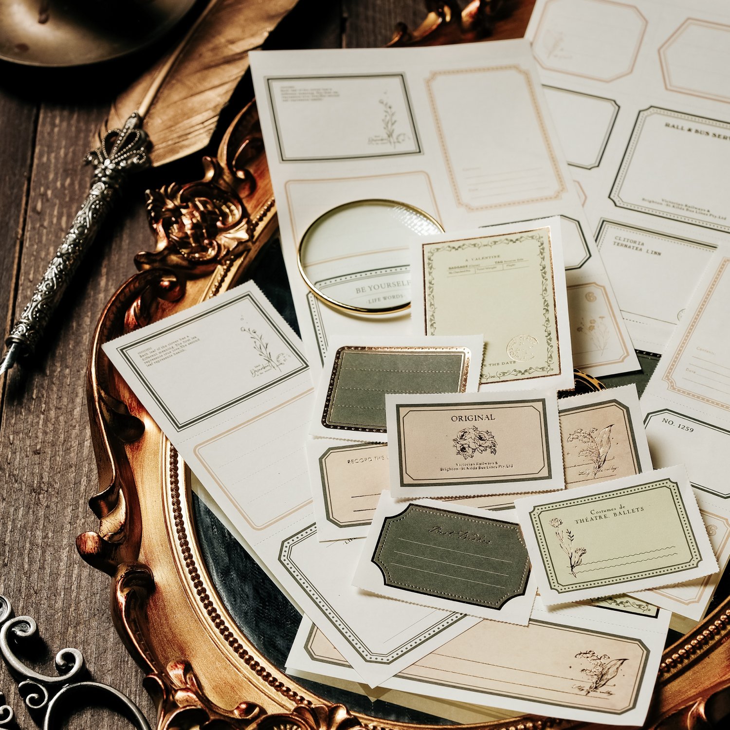 Vintage Decorative Customization Base Hand Account Stationery Scrapbooking Decoration Material Memo Stationery Paper