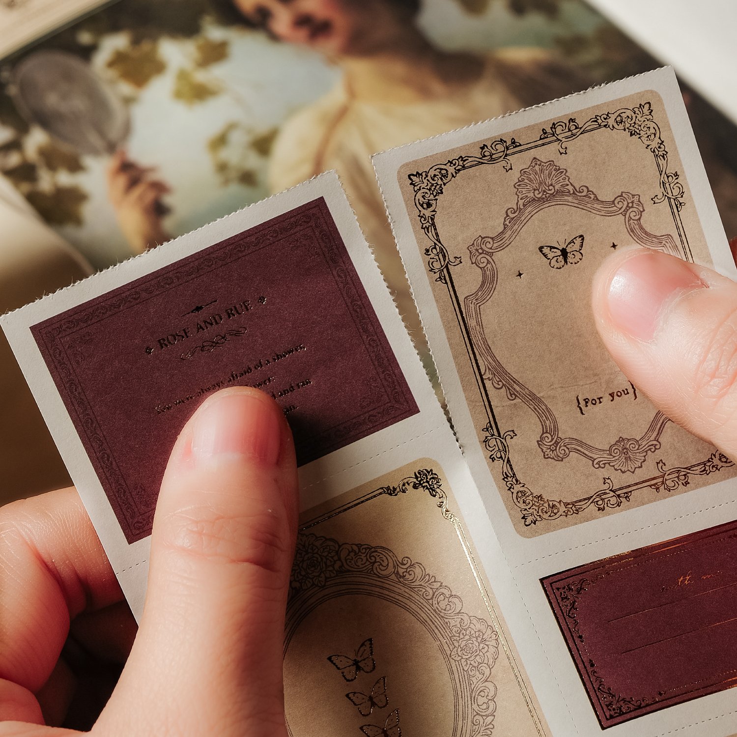 Vintage Decorative Customization Base Hand Account Stationery Scrapbooking Decoration Material Memo Stationery Paper