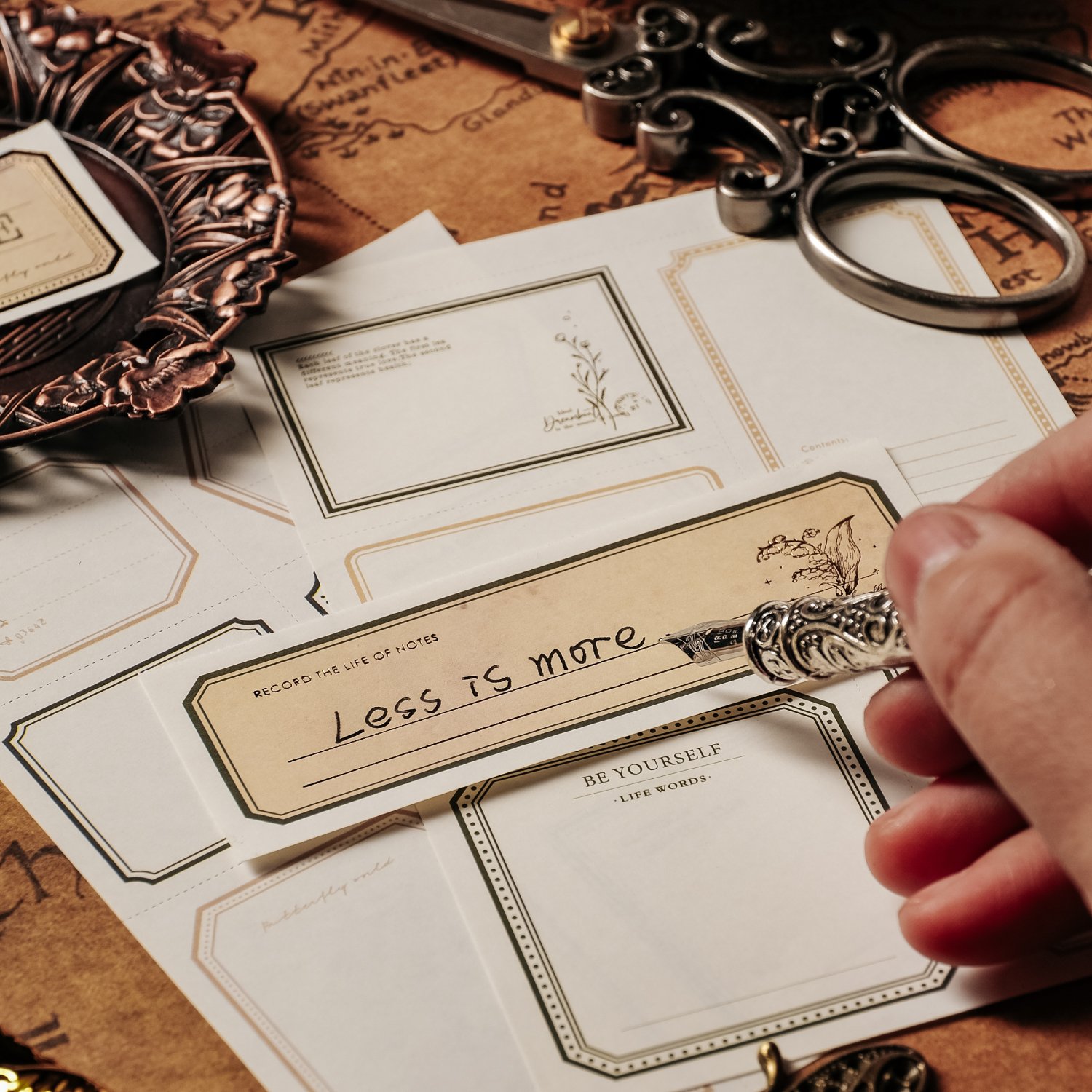 Vintage Decorative Customization Base Hand Account Stationery Scrapbooking Decoration Material Memo Stationery Paper
